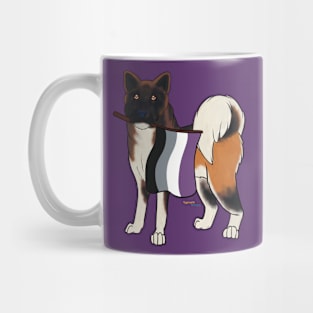 Pride Doggos: Asexual Akita Mug